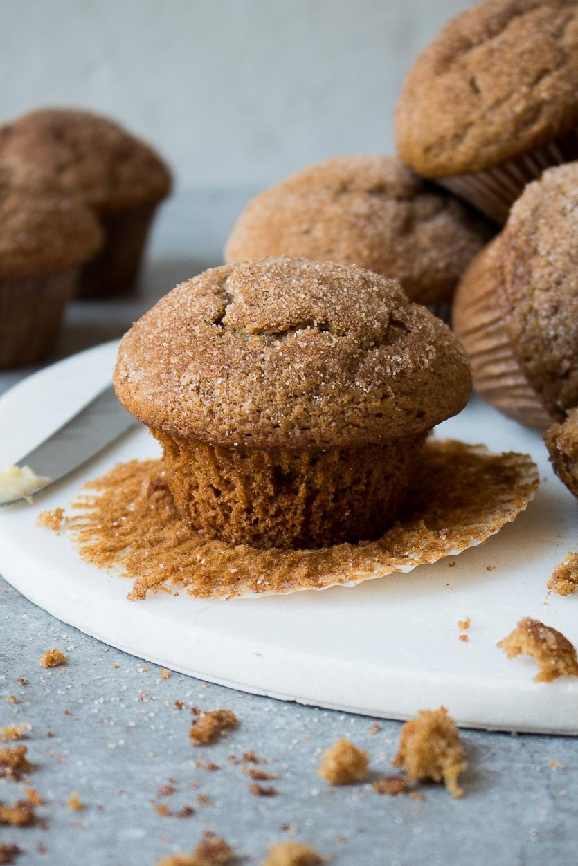 Applesauce Muffins with Cinnamon Sugar