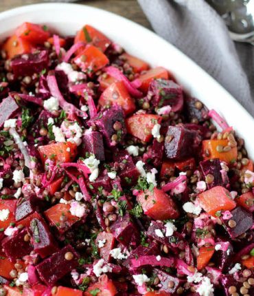 French Lentil & Beet Salad