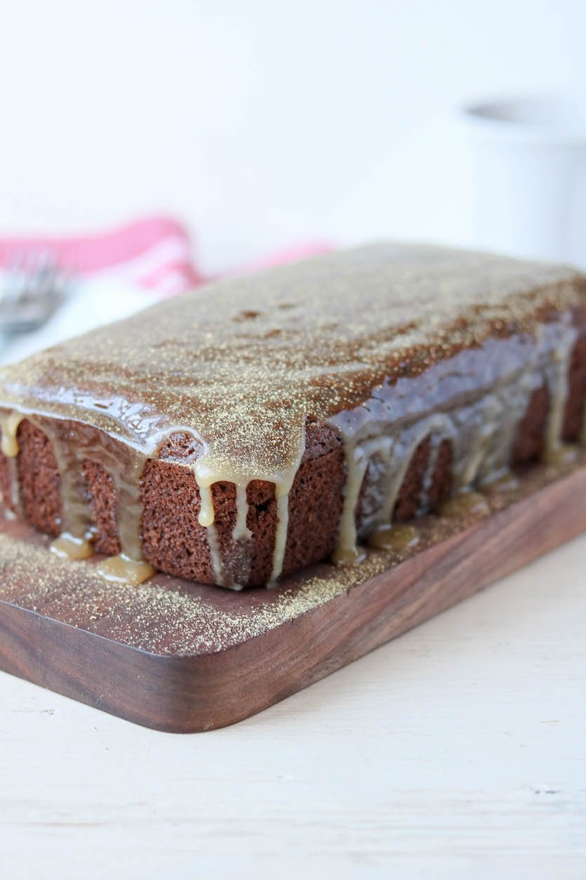 Gingerbread Loaf with Maple Glaze