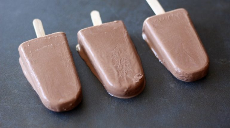 Chocolate coconut milk dairy-free fudgesicles Gluten-Free Homemade Honey ingredients nutrition popsicle Recipe summer treat 