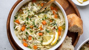 Lemon Chicken Orzo Soup