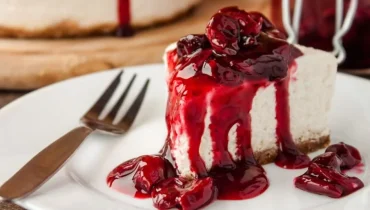 No-bake cherry cheesecake (easy recipe)