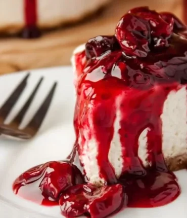 No-bake cherry cheesecake (easy recipe)