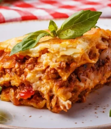 Cottage cheese lasagne