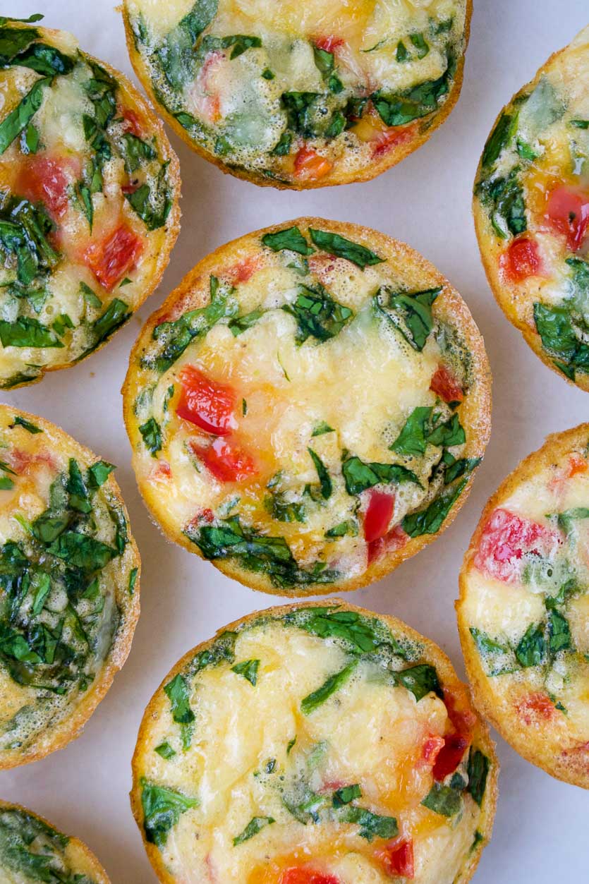 Red Pepper & Spinach Egg Muffins
