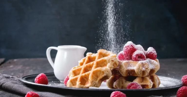 Waffles-with-Raspberries-Sprinkled-with-Sugar-1024×536