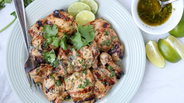 Chicken Breast Chicken Thighs Cilantro Lime Chicken Easy Cooking Flavorful Grilled Chicken Grilling Recipe healthy eating Marinade Summer Meal 