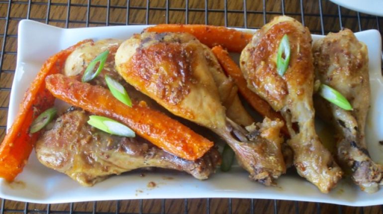 Baking chicken drumsticks Cooking delicious ingredients Marinade Recipe 