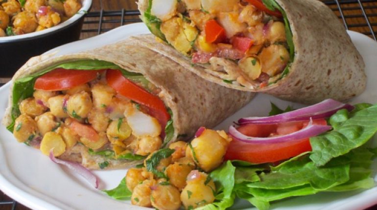 Buffalo Sauce chickpea wraps cooking instructions tahini dressing 