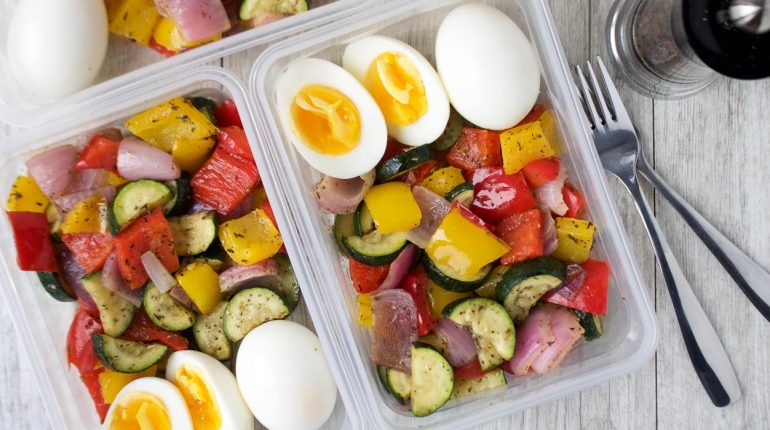blood sugar boiled eggs breakfast bowls healthy eating high protein hunger control Low Carb meal prep nutrition Recipe savory breakfast Vegetables 