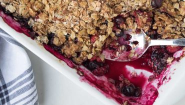 Healthy Triple Berry Crisp