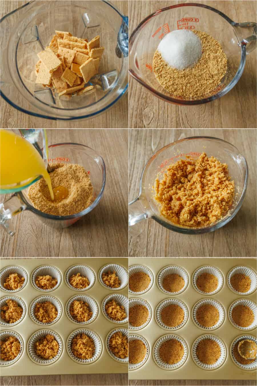 Creating Graham Cracker Crust in a Muffin Pan