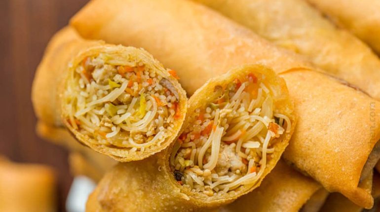 Appetizer Chinese Chinese food egg roll recipe homemade egg rolls how to make egg rolls takeout 