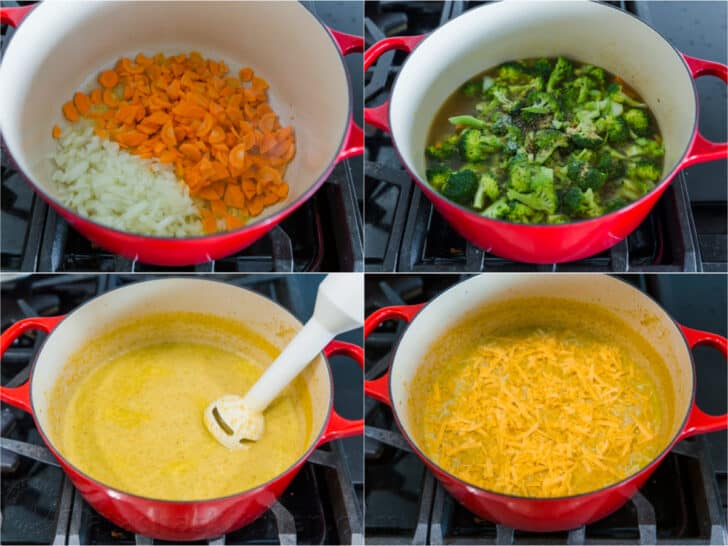 Step-by-step guide to making broccoli and cheese soup