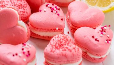 Heart Macarons with Lemon Buttercream