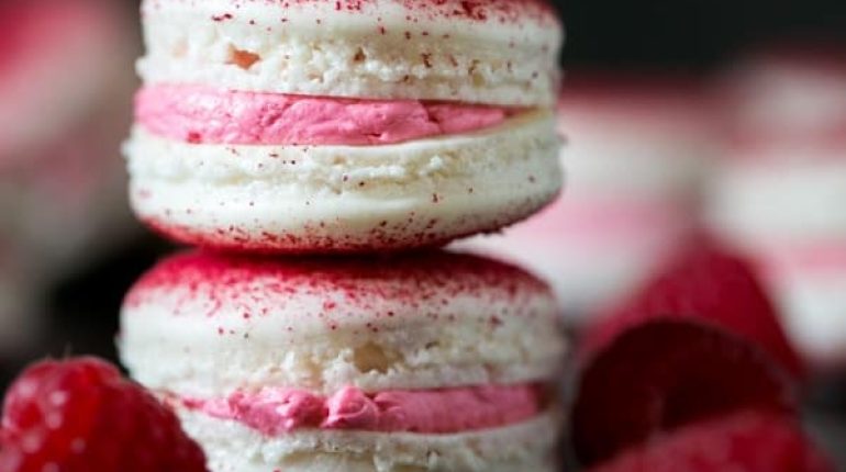 how to make Irresistible Raspberry Buttercream Frosting. Raspberry Macarons Recipe Success tips video tutorial 
