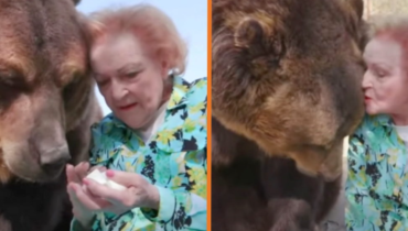 Betty White, 99, Shares a Heartwarming Moment with Grizzly Bear BamBam