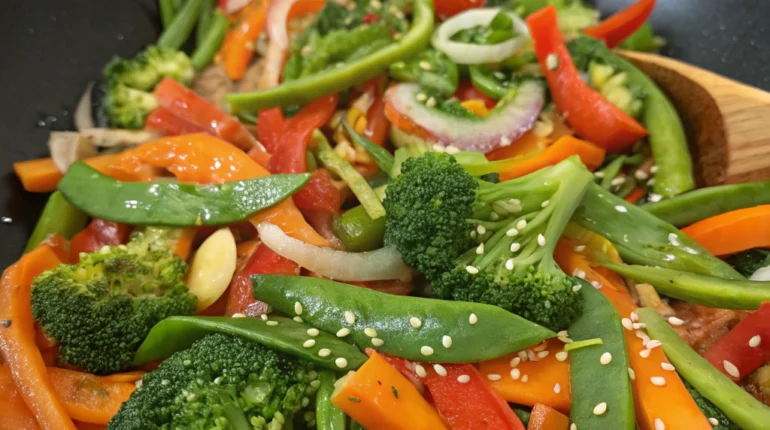 Veggie Stir-Fry with Garlic Sauce Chicken cooking instructions Easy health food tips